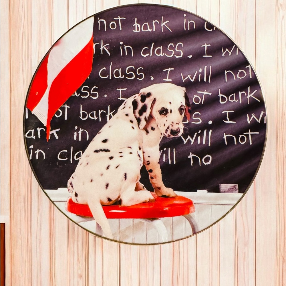 Collector Plate I Will Not Bark in Class Comical Dalmatians Coll Hamilton 1996